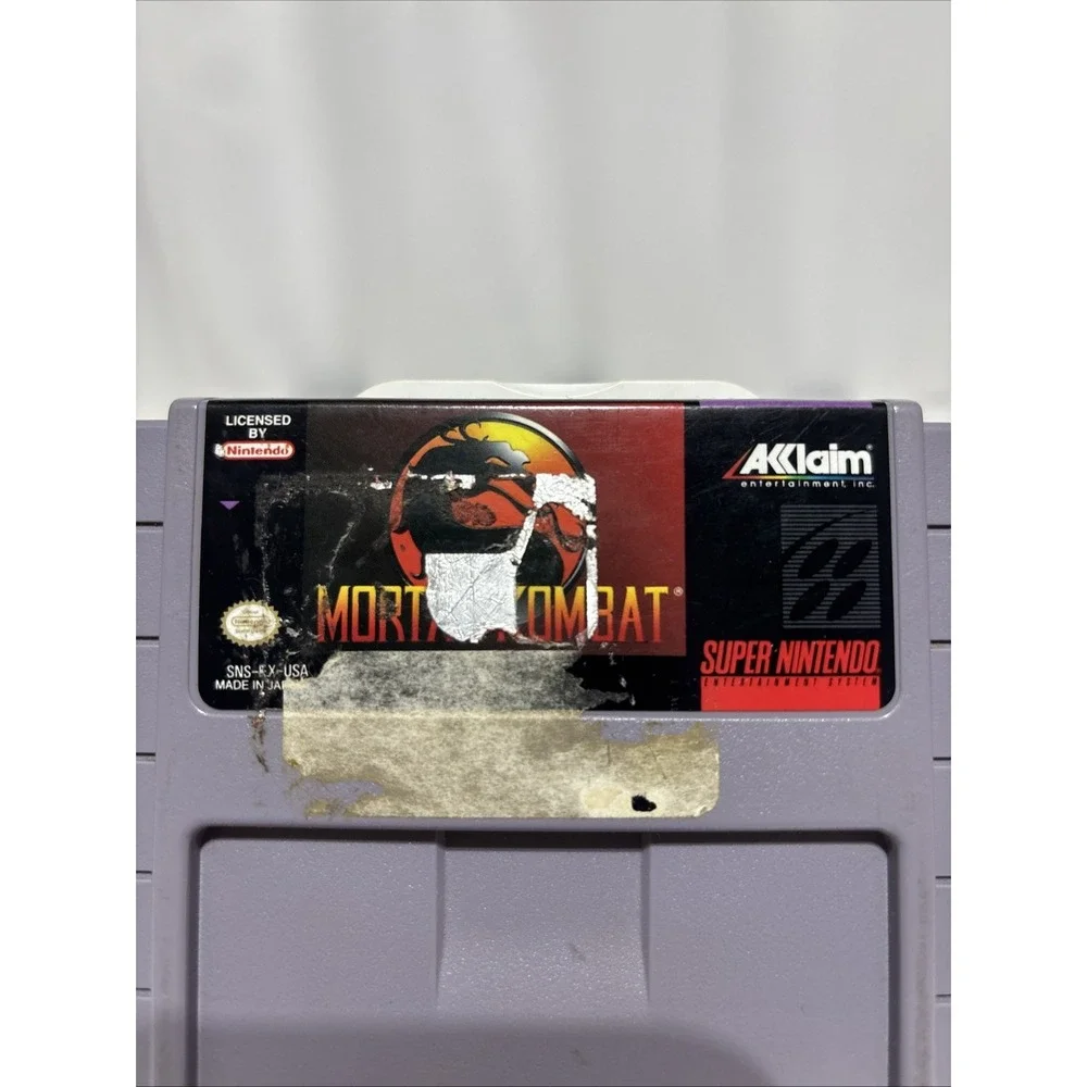 Mortal Kombat Super Nintendo 1993 SNES Tested Works‎